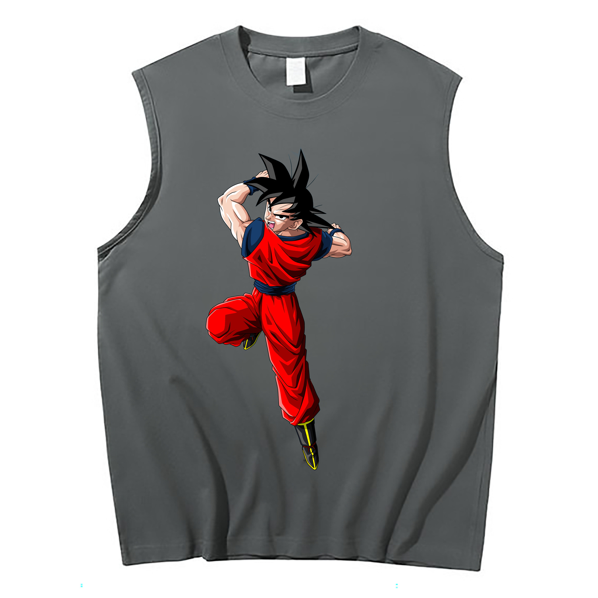 （画像用） ドラゴンボール 孫悟空（そん ごくう）Son Goku カカロット DRAGON BALL Kakarotto コットン100％タンクトップ（フロントプリント）